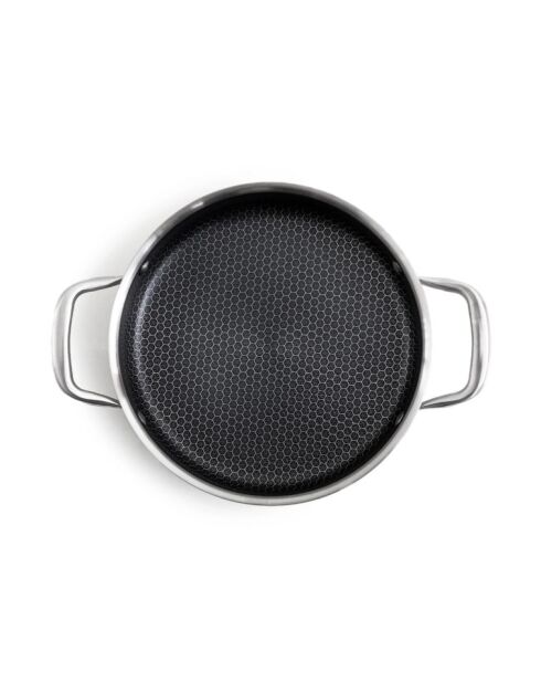 Collar triplex de acero negro plateado - 28 cm