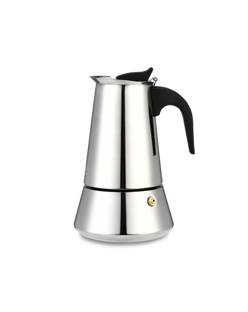 Cafetera italiana plateada - 300 ml