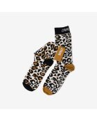 Chaussettes - Leopard - Light beige/marron