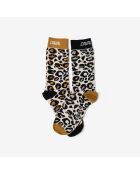 Chaussettes - Leopard - Light beige/marron