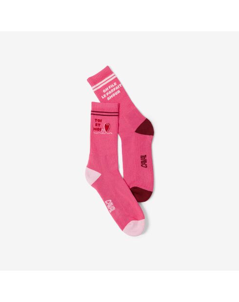 Chaussettes Love Sporty roses
