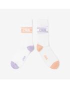 Chaussettes Light orange/violet