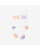 Chaussettes Light orange/violet