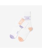 Chaussettes Light orange/violet