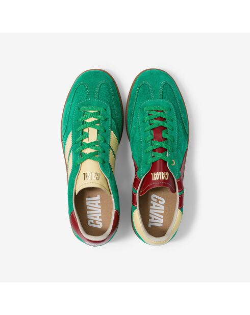 Baskets en cuir Pine Berry multicolores