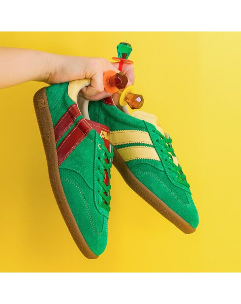Baskets en cuir Pine Berry multicolores