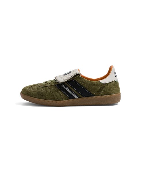 Baskets en cuir Greeny Field multicolores