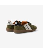 Baskets en cuir Greeny Field multicolores