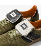 Baskets en cuir Greeny Field multicolores