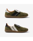Baskets en cuir Greeny Field multicolores