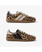 Baskets en cuir Leo Obsession noir/blanc