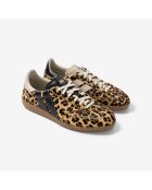 Baskets en cuir Leo Obsession noir/blanc