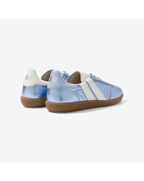 Baskets en cuir Blue Pearl bleu/blanc