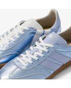 Baskets en cuir Blue Pearl bleu/blanc