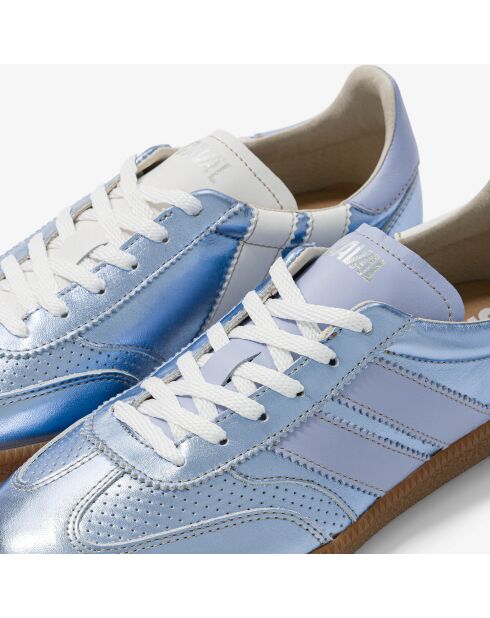 Baskets en cuir Blue Pearl bleu/blanc