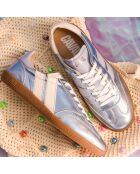 Baskets en cuir Blue Pearl bleu/blanc