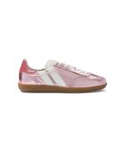 Baskets en cuir Pink Pearl rose/blanc