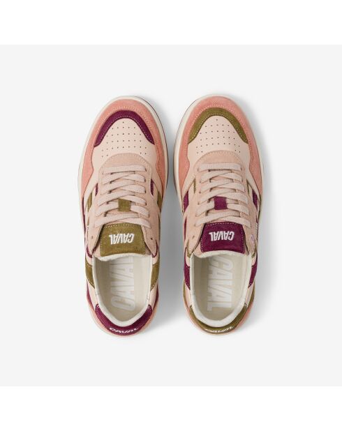 Baskets en cuir Woody Cherry rose/violet