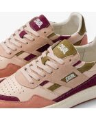 Baskets en cuir Woody Cherry rose/violet
