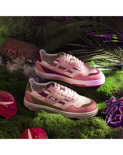 Baskets en cuir Woody Cherry rose/violet