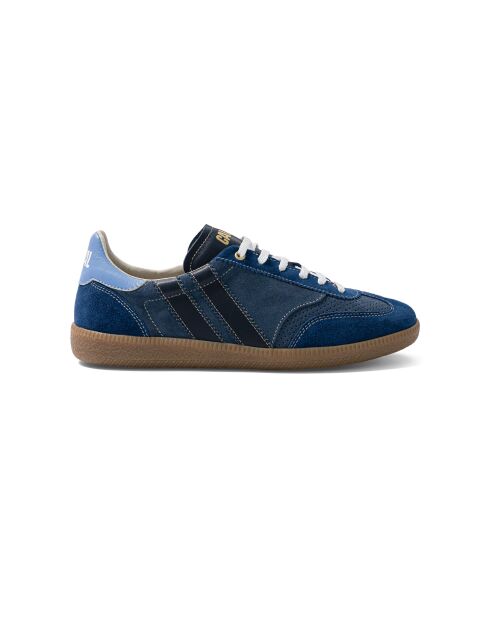 Baskets en cuir Blue Dream bleu/noir