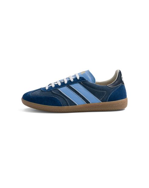 Baskets en cuir Blue Dream bleu/noir