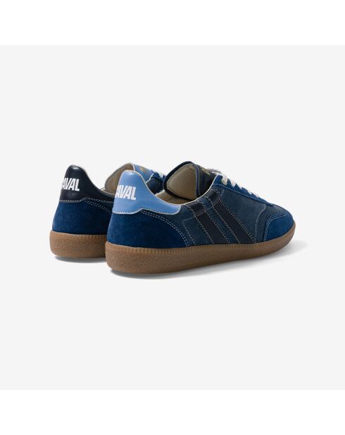 Baskets en cuir Blue Dream bleu/noir