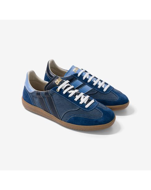 Baskets en cuir Blue Dream bleu/noir