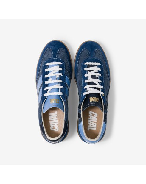 Baskets en cuir Blue Dream bleu/noir