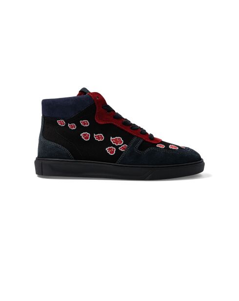 Baskets en cuir Naruto - Akatsuki rouge/noir