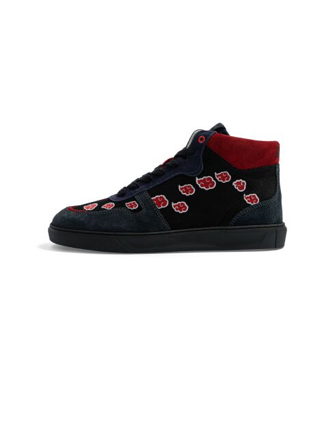 Baskets en cuir Naruto - Akatsuki rouge/noir