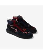 Baskets en cuir Naruto - Akatsuki rouge/noir