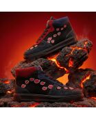 Baskets en cuir Naruto - Akatsuki rouge/noir