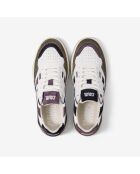 Baskets en cuir Purple Storm multicolores