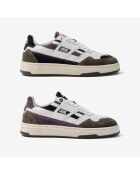 Baskets en cuir Purple Storm multicolores