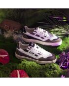 Baskets en cuir Purple Storm multicolores