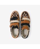 Baskets en cuir Leo Fever multicolores