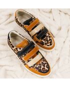 Baskets en cuir Leo Fever multicolores