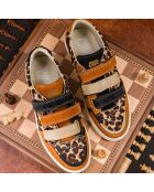 Baskets en cuir Leo Fever multicolores