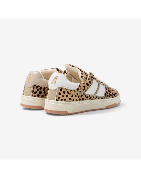 Baskets en cuir Leo Beast multicolores