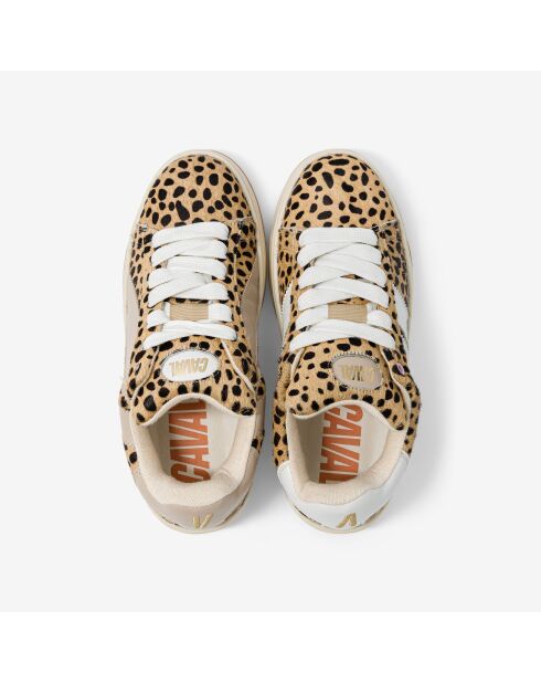 Baskets en cuir Leo Beast multicolores