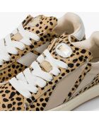 Baskets en cuir Leo Beast multicolores