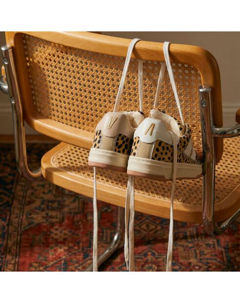 Baskets en cuir Leo Beast multicolores