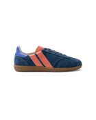 Baskets en cuir Navy Rust orange/bleu