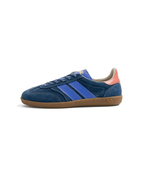 Baskets en cuir Navy Rust orange/bleu