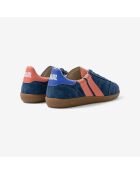 Baskets en cuir Navy Rust orange/bleu