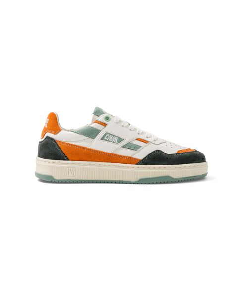 Baskets en cuir Green Arena vert/orange