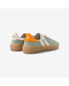 Baskets en cuir Tropic Zest vert/orange