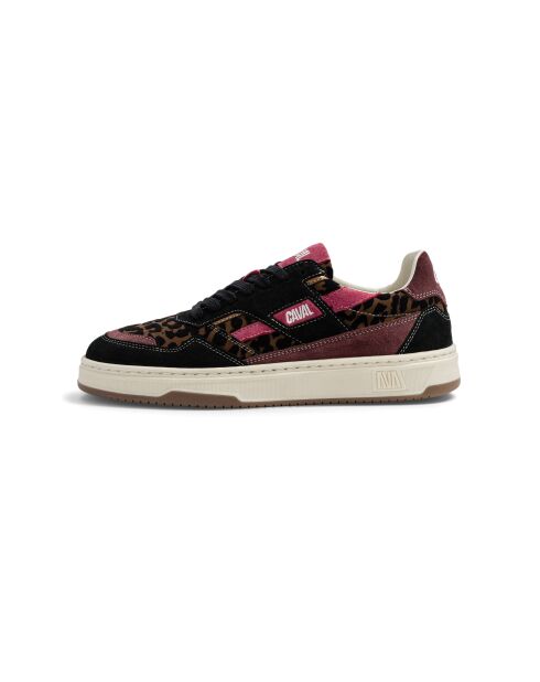 Baskets en cuir Leo Berry rose/marron