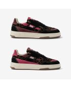 Baskets en cuir Leo Berry rose/marron